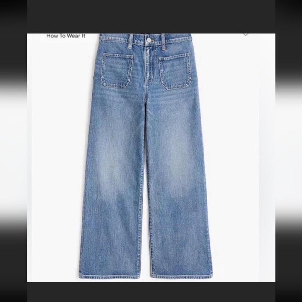J. Crew Full Length Wide Leg Jean